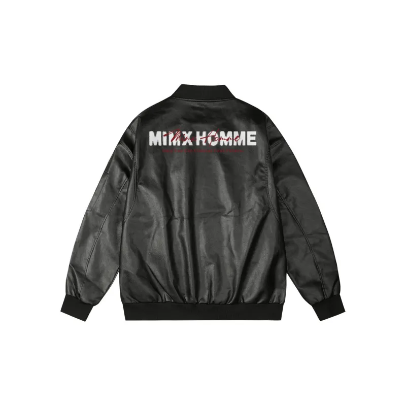 Mimx Homme Leather Jacket Unisex-1