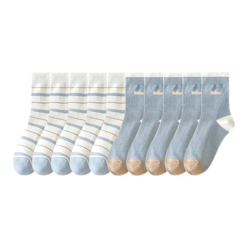Lan Miao Mid Calf Socks Women's 10 Pack-6