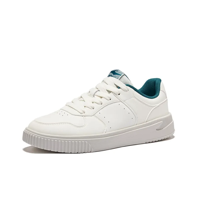 Erke Sky Comfort Slip Resistant Breathable Low Top Skateboard Shoes Men's Microcrystal White-2