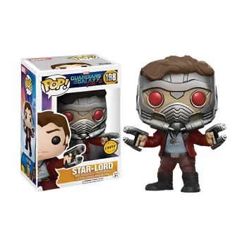 Funko Pop! Marvel Guardians Of The Galaxy Vol. 2 Star Lord Chase Bobble Head #198