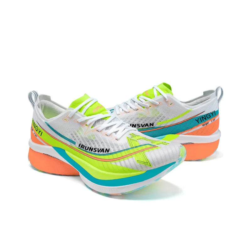 IRUNSVAN Running Shoes Unisex Mismatched Color Huangqin & Qingdai-4