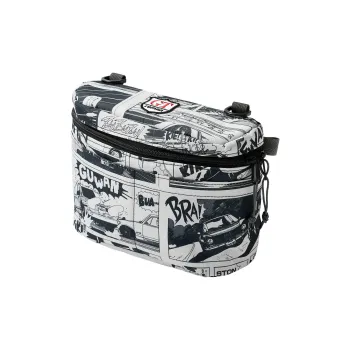 BALLISTICS Polyester Storage Bag Unisex Black Gold With Comic Pattern