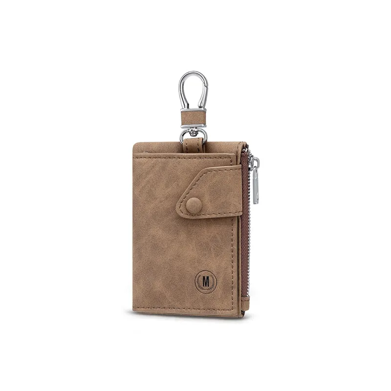 MashaLanti Synthetic Leather Versatile Zipper Coin Purse Key Pouch Regular Men's Multicolor-2