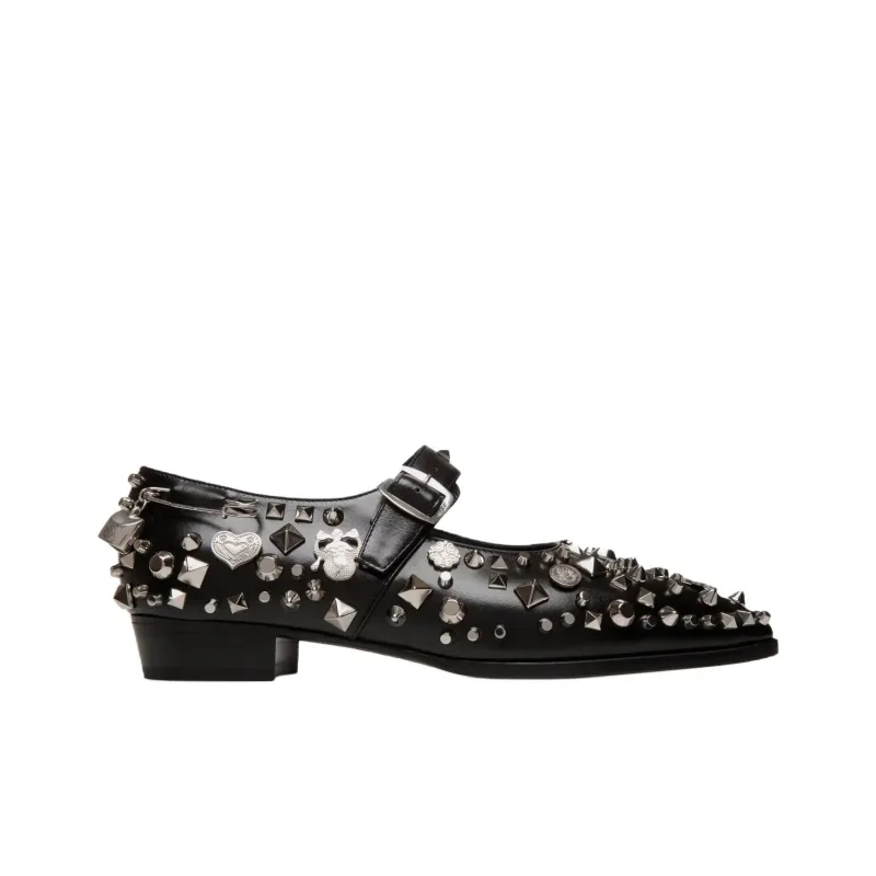 BALLY Glendale Casual Single Shoes Women's Black-1