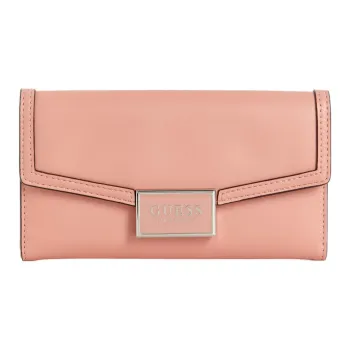 GUESS Artificial Leather Wallets Clutches Women's Pink