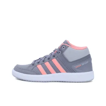 Adidas Cloudfoam All Court Anti Slip Wear Resistant Mid Top Tennis Shoes Women's Gray
