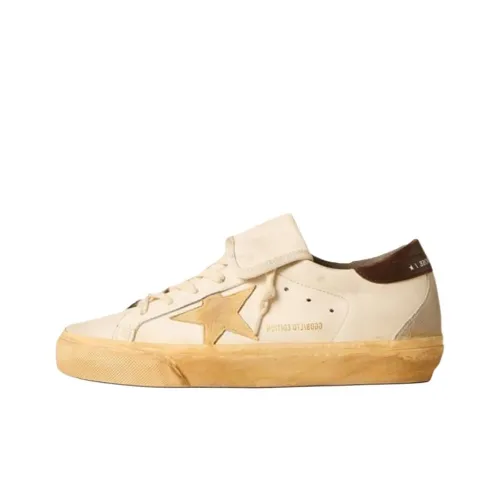 Golden Chelsea Super Star Low Top Skateboard Shoes Men's White