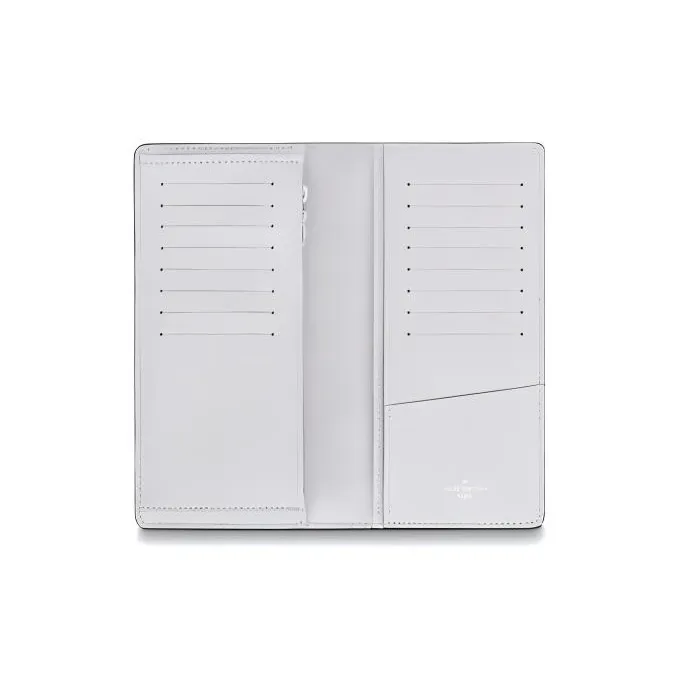 LOUIS VUITTON Brazza Wallet Monogram Antarctica Taiga White-3