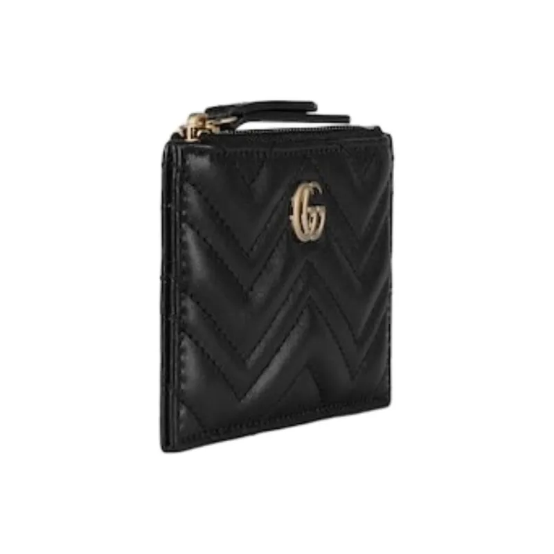 GUCCI Leather Key Pouch Women's Black-2