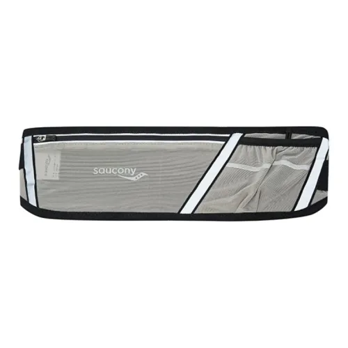 Saucony Polyester Fanny Pack Unisex Light Gray