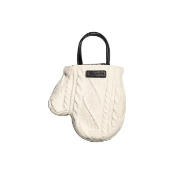 YAMAGUCHI MIOKO Velvet And Cow Leather Combination One Shoulder Handbags Small Size Women's Multicolor