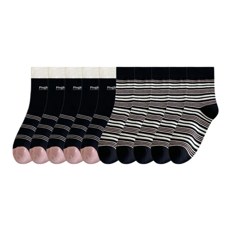 Lan Miao Mid Calf Socks Women's 10 Pack-5
