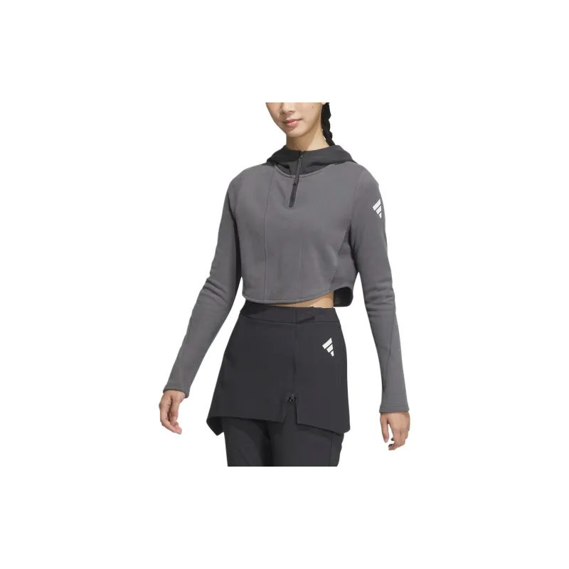 Adidas FW24 Sweatshirt Women's Dark Gray-2