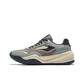 Erke Anti Slip Wear Resistant Low Top Casual Shoes Men's Charcoal Gray Medium Gray