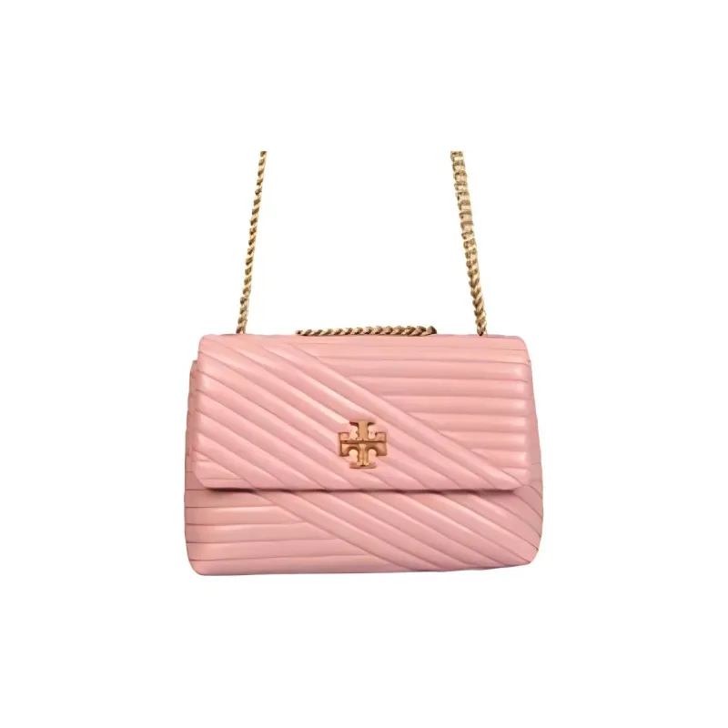 TORY BURCH Kira Leather Crossbody Bag, Shoulder Bag Women's Pink-0