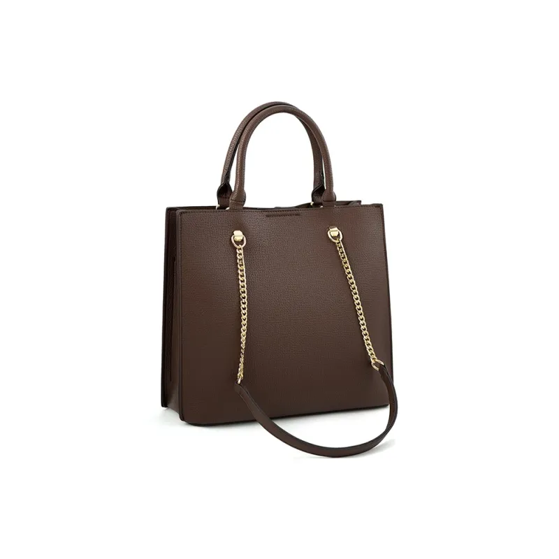 Vigno Synthetic Leather One Shoulder Handbag Regular Women's Brown/Khaki/Apricot/Black/Umber-1