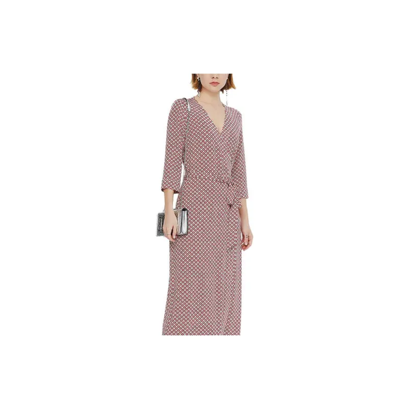BESIONIA SS21 Long Sleeved Dresses Women's Red Pattern-1