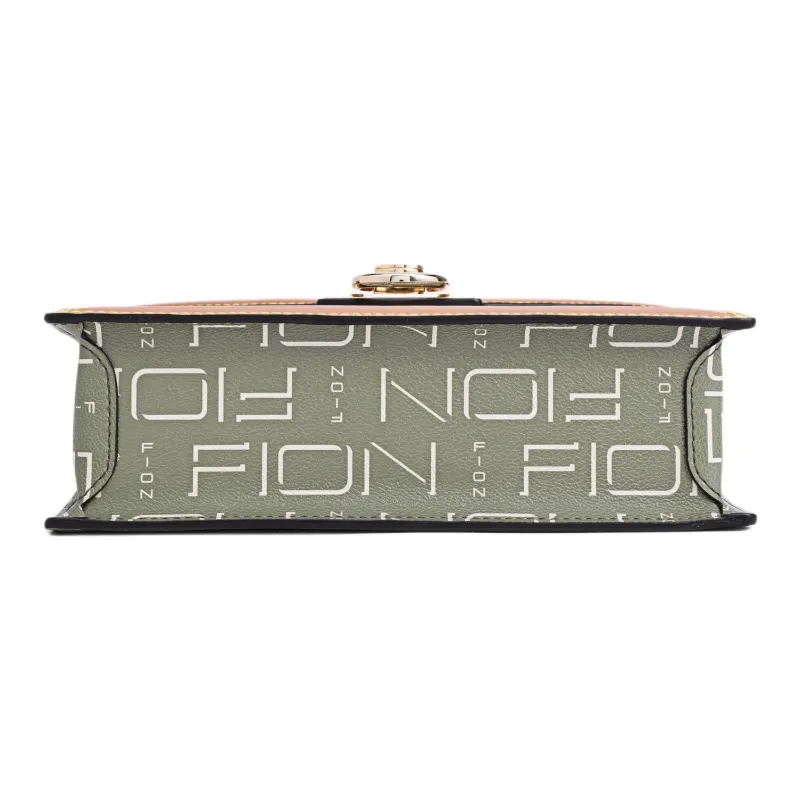 FION Artificial Leather Envelope Bag, Shoulder Bag Medium Size Women's Multicolor-10