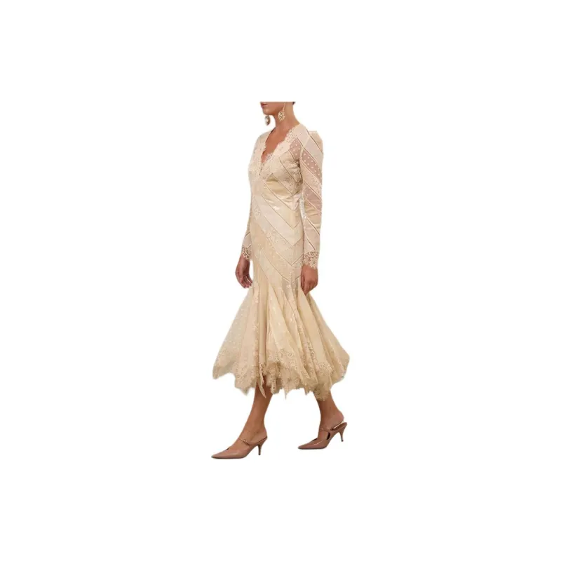 Zimmermann FW24 Long-Sleeved Dresses Women's Cream-3