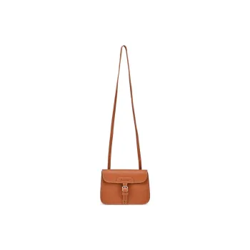 AQUASCUTUM Top Grain Cow Leather Shoulder Bag Regular Women's Brown