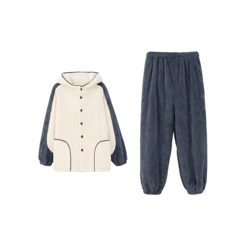 Aannsfam Pajama Set Men's Cream Yellow-0