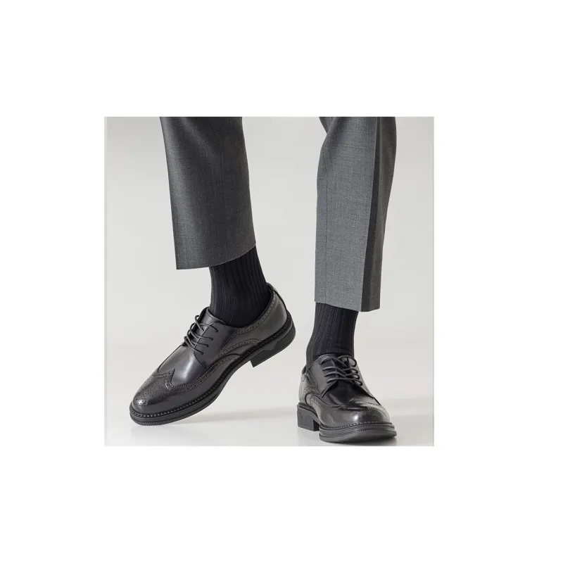 SHIWAJI Mid Calf Socks Men's 5 Pack-12