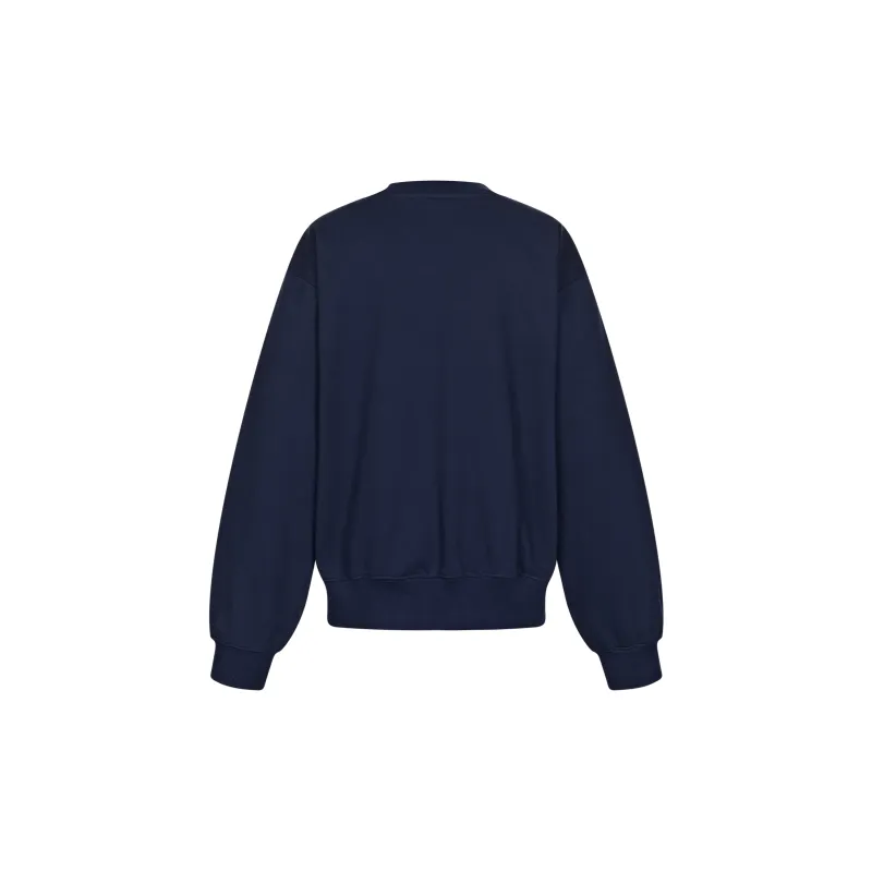 BETWEENAND Sweatshirt Women's Navy Blue-1