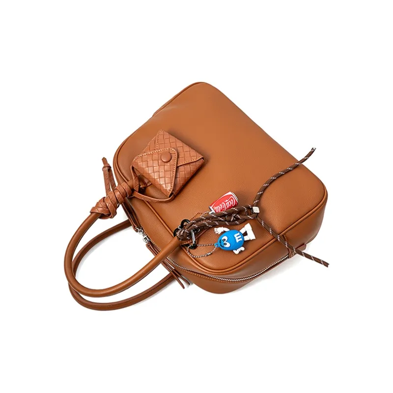 Vigno Synthetic Leather One Shoulder Handbags Regular Women's Brown/Khaki/White/Black-2