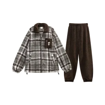 GUKOO x Snoopy Pajama Set Men's Gray Green