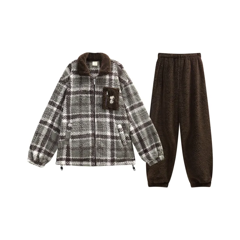 GUKOO x Snoopy Pajama Set Men's Gray Green-0