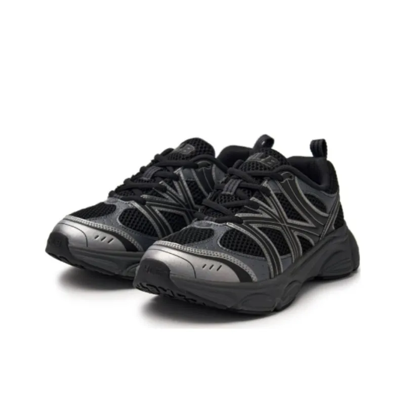 MLB Chunky Runner Ace Runner Slip Resistant Low Top Running Shoes Unisex Black-2