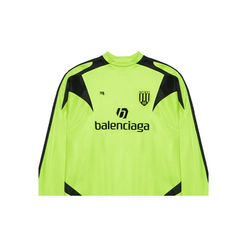Balenciaga Soccer Long Sleeve T Shirt With Logos-5