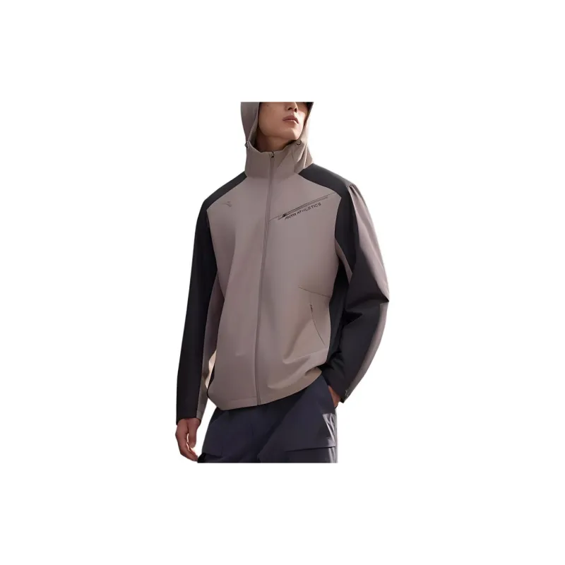 Anta Variety Training Collection Jackets Coats Men's Oak Khaki/Basic Black-2