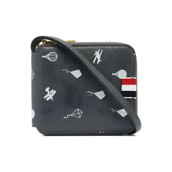 THOM BROWNE· Cow Leather Wallet Men's Black