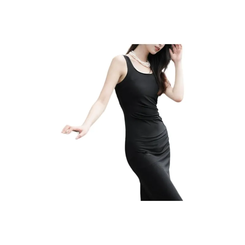 BESIONIA SS24 Sleeveless Dress Women's Black-2