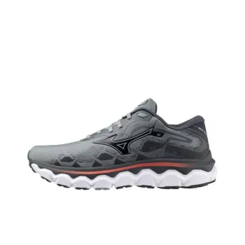 Mizuno Wave Horizon 7 Anti-Slip Wear-Resistant Low-Top Running Shoes Men's Black Gray Color