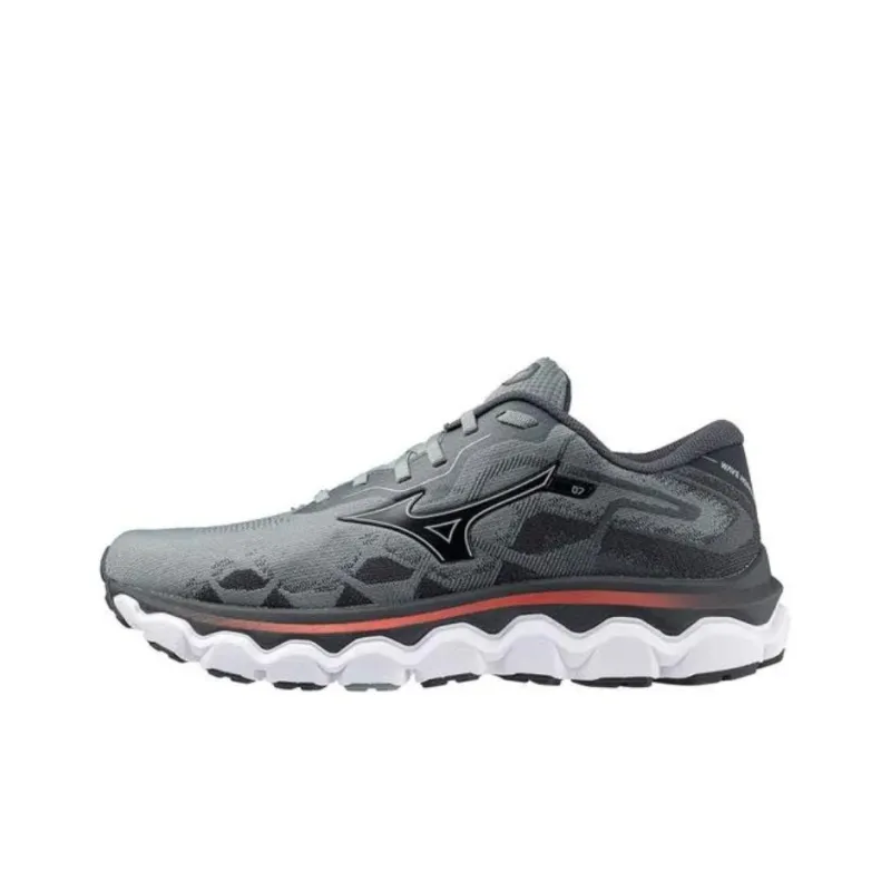 Mizuno Wave Horizon 7 Anti-Slip Wear-Resistant Low-Top Running Shoes Men's Black Gray Color-0