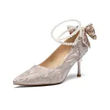 Sparkling Bowknot Champagne -[7.5cm Non-Box Style]Y1001