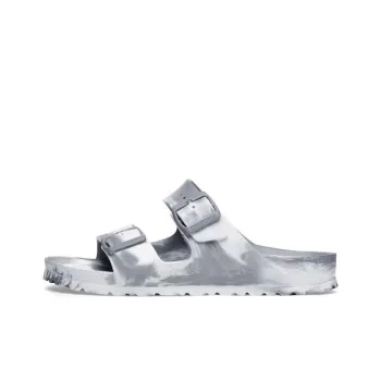 Birkenstock Arizona EVA Slip Resistant Slide Slippers Unisex Stone Coin/White