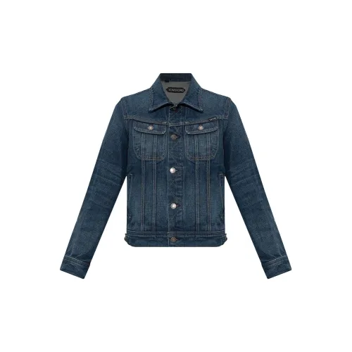 TOM FORD Logo patch Denim Jacket