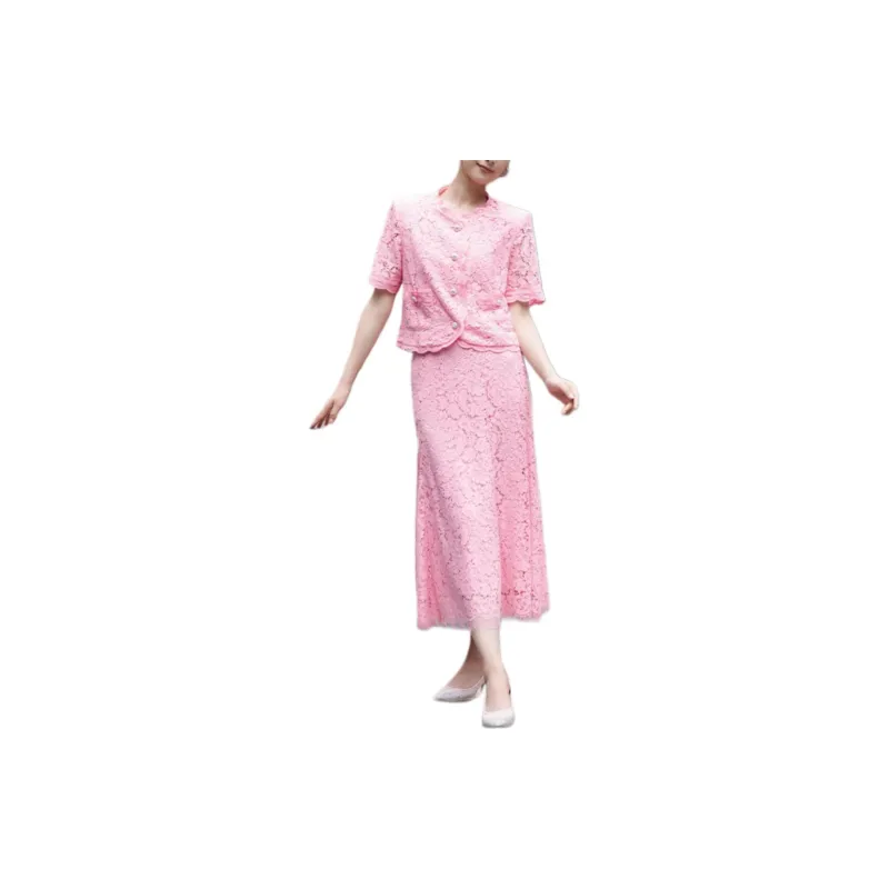 BESIONIA T Shirts Women's Pink-2