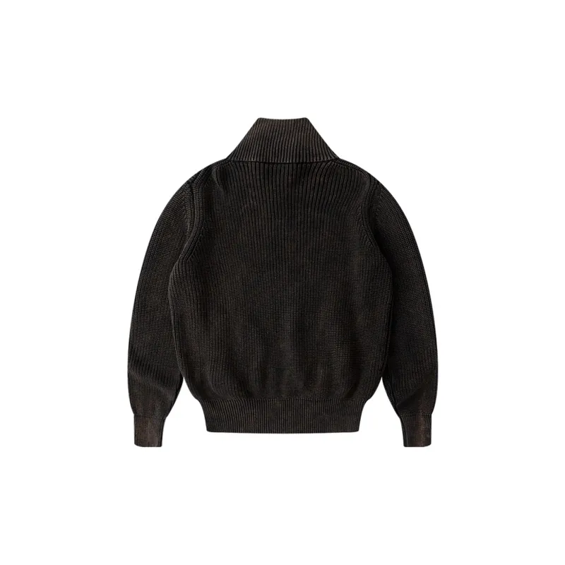 ENSHADOWER Sweater Coat Unisex Brown Black-2