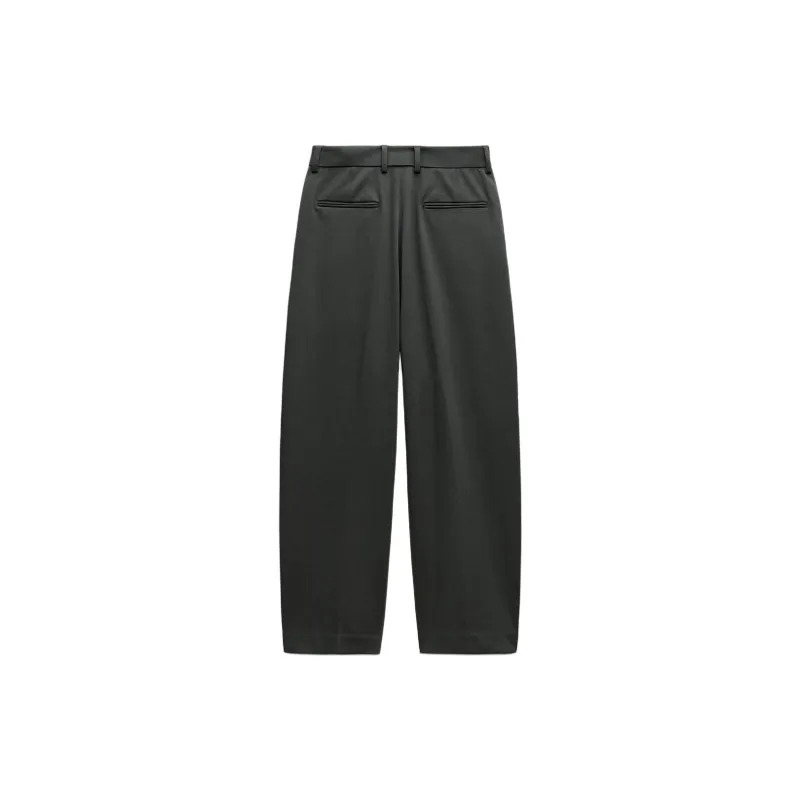 ZARA ZW Series Casual Pants Women's Dark Green-1