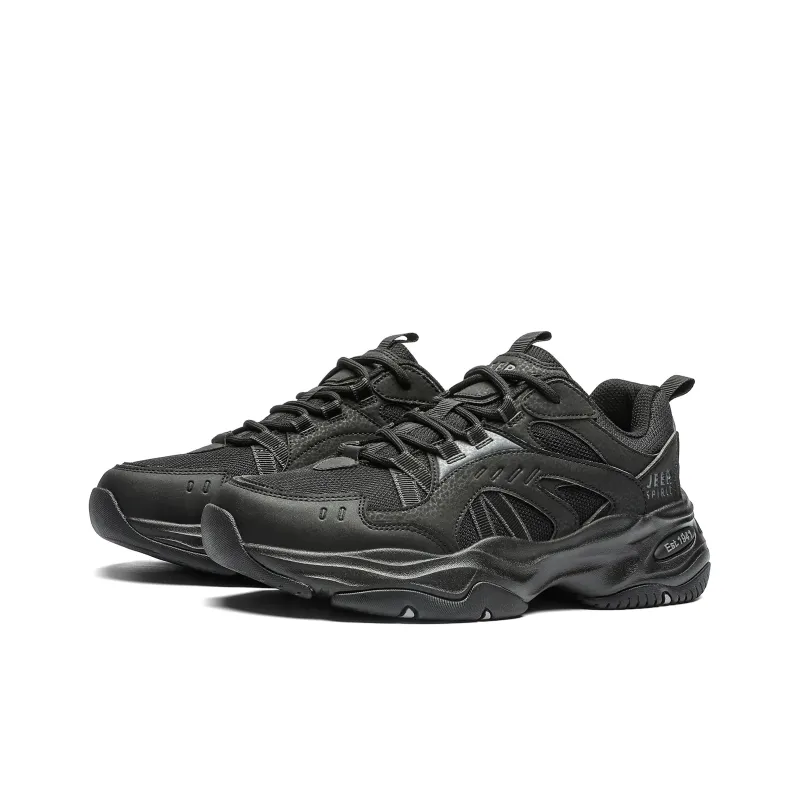 JEEP SPIRIT Travel Anti-Slip Wear-Resistant Breathable Height Increasing Low-Top Casual Shoes Men's-1