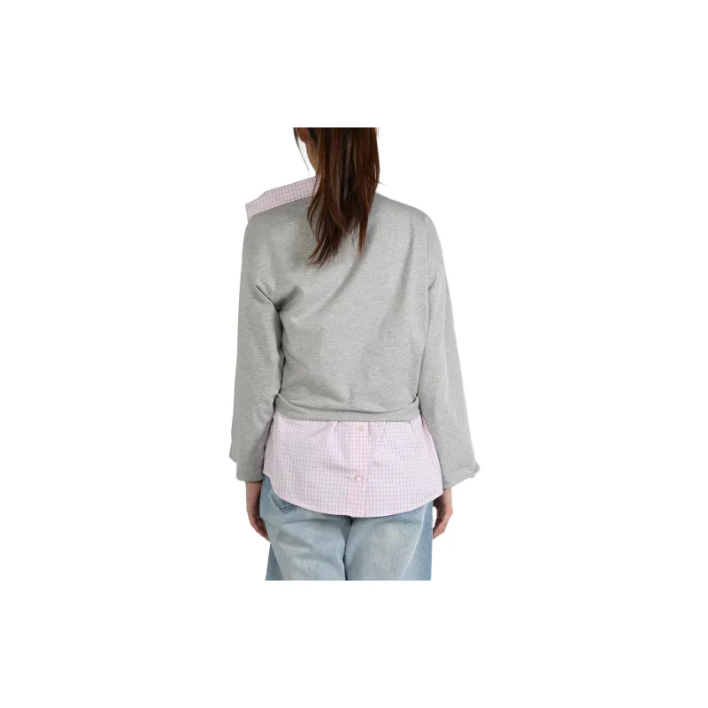 DRIES VAN NOTEN Henies Top Grey Melange-1