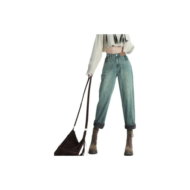 Weixi Jeans Women's Vintage Green-7