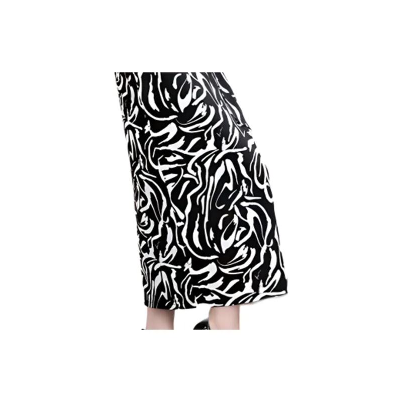BESIONIA SS24 Short Sleeved Dresses Women's Black White-6