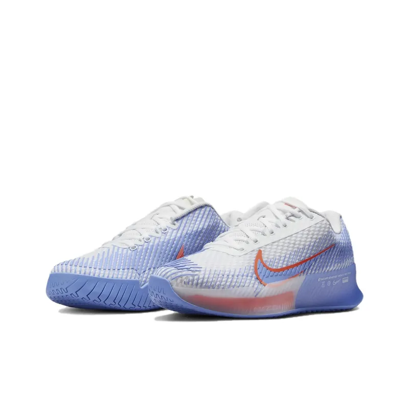 Nike Air Zoom Vapor 11 Wear Resistant Low Top Tennis Shoes Women's Blue-2