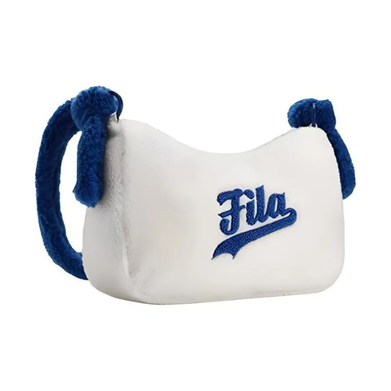 FILA FUSION Fabric Shoulder Bag, Crossbody Bag Regular Women's Light Beige White-1