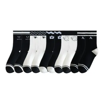 Lan Miao Mid Calf Socks Women's 10 Pack